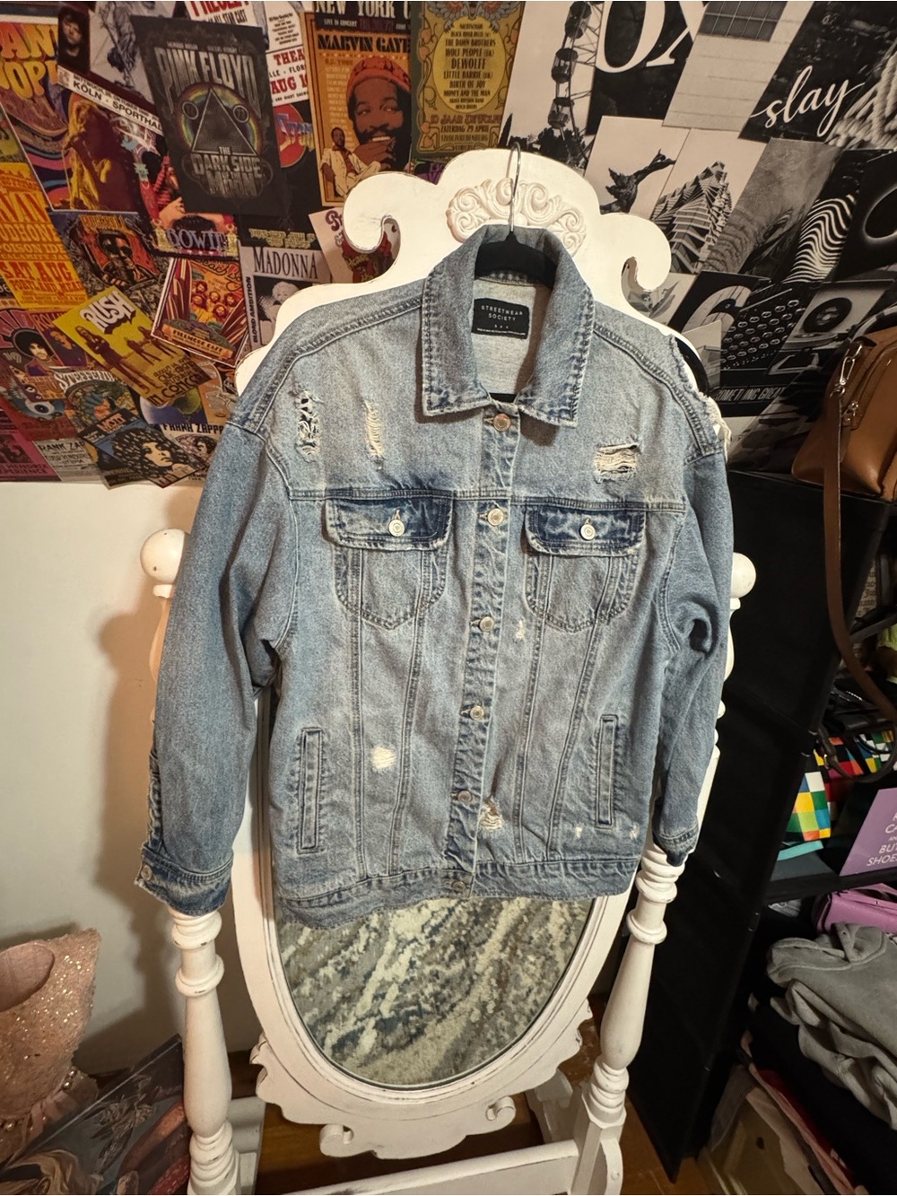 Streetwear Society Light Blue Denim Jacket